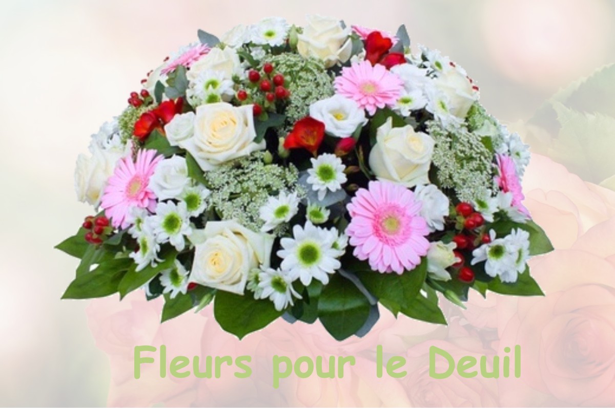 fleurs deuil SAINTE-HELENE-BONDEVILLE